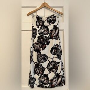 Designer Helen Wang New York Floral Strapless Dress